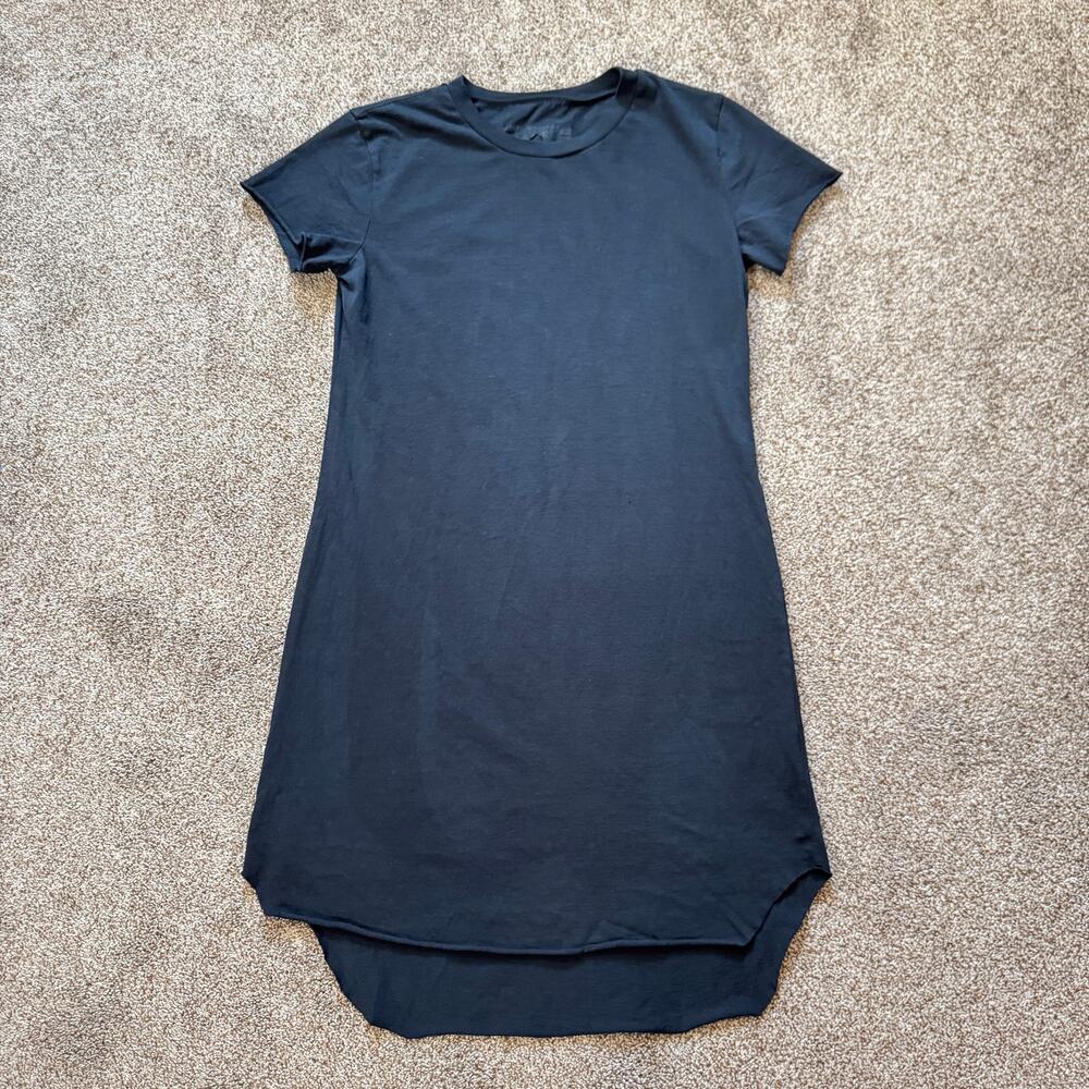 Frank & Eileen Mini Harper Perfect Tee Dress Size Small Black USA Minimalist